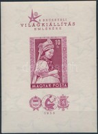 ** 1958 Brüsszeli Világkiállítás Vágott Blokk (12.000) / Mi Bl 27 Imperforate Block - Altri & Non Classificati