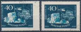 O 1959 Nemzetközi Geofizikai év 40f Er?s Elfogazással  / Mi 1574 With Shifted Perforation - Other & Unclassified