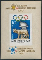 ** 1960 Olimpia (I.) Vágott Blokk (10.000) / Mi Block 30 Imperforate - Andere & Zonder Classificatie