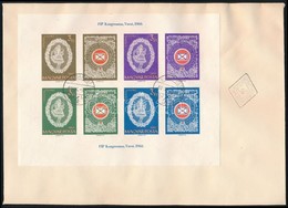 1960 FIP III. Vágott Blokk FDC-n (min 18.000) / Mi 31 Imperforate Block On FDC - Altri & Non Classificati