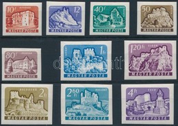 ** 1961 Várak (II.) Vágott Sor (16.000) Mi 1737-1746 Imperforate Set - Andere & Zonder Classificatie