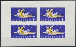 ** 1961 Vénusz-rakéta Vágott Kisív (50.000) / Mi 1761 Imperforate Minisheet - Altri & Non Classificati