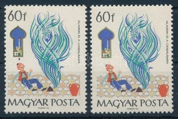 ** 1965 Mese 60f Tévnyomattal / Mi 2187 With Plate Variety - Other & Unclassified