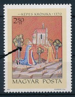** 1971 Képes Krónika 2,50Ft, Sárga Folt A Bal Oldali Fa Mellett / Mi 2715 With Plate Variety - Other & Unclassified