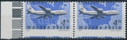 ** 1977 Repül? 4Ft ívszéli Pár Er?sen Elfogazva / Mi 3226 Margin Pair With Strongly Shifted Perforation - Altri & Non Classificati