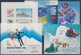 ** 1979-1988 5 Klf Vágott Blokk (25.000) / 5 Different Imperforate Blocks - Other & Unclassified