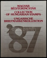 ** 1987 Magyar Bélyegkincstár évkönyv Feketenyomattal / Yearbook With Blackprint - Altri & Non Classificati