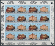 ** 1991 Magyarország Csatlakozása A CEPT-hez Vágott Teljes ív (50.000) / Mi 4131-4132 Imperforate Complete Sheet - Altri & Non Classificati