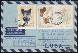 1967 Légi Levél Trófeák Bélyegekkel Kubába / Airmail Cover To Cuba - Other & Unclassified