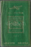** 1937/1b VII. Filprok Emlékív (10.000) / Souvenir Sheet (saroktörés / Corner Fold) - Sonstige & Ohne Zuordnung
