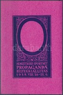 ** 1938/5b Siófoki IV. Nemzetközi Sporthét Propaganda Bélyegkiállítás Emlékív Fázisnyomata / Phase Print Of Souvenir She - Other & Unclassified