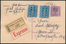 1924 Expressz Ajánlott Levelez?lap / Registered Express Postcard - Altri & Non Classificati
