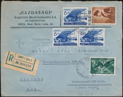 1940 Ajánlott Levél 5 Bélyeges Bérmentesítéssel Magyarországra / Registered Cover To Hungary - Altri & Non Classificati