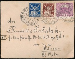 1920 Képbe Fogazott Hradzsin Bélyeg Levélen Bécsbe / Hradschin Stamp With Shifted Perforation On Cover To Vienna - Sonstige & Ohne Zuordnung