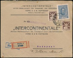 1921 Ajánlott Levél Budapestre / Registered Cover To Hungary - Altri & Non Classificati