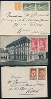 1924 3 Db Küldemény Olimpia Bélyegekkel / 3 Covers/postcards With Olympic Games Stamps - Other & Unclassified