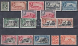 ** 1938/1949 Forgalmi Sor Vegyes Fogazással, 4 érték 2 Féle Fogazással (összesen 16 Db Bélyeg) / Definitive Set Mi 107-1 - Andere & Zonder Classificatie