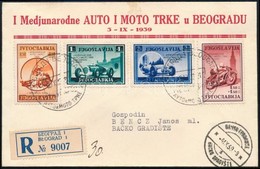 1939 Autóverseny Mi 381-384 Ajánlott / Registered FDC - Sonstige & Ohne Zuordnung