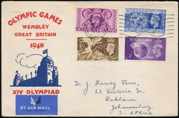 1940 Olimpia Légi FDC Dél-Afrikába / Olympic Games Airmail FDC To South Africa - Andere & Zonder Classificatie