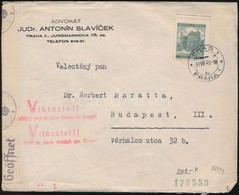 Böhmen Und Mähren 1941 Cenzúrás Levél Magyarországra Küldve / Censored Cover To Hungary - Altri & Non Classificati