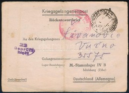 1923 Válaszlevél Szerbiából Németországi  Hadifogoly Táborba Küldve, Cenzúrázva / Censored Reply Cover From Serbia To PO - Andere & Zonder Classificatie