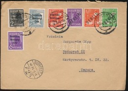 1948 Levél 7 Bélyeges Bérmentesítéssel Magyarországra Küldve / Cover With 7 Stamps Franking To Hungary - Other & Unclassified