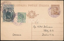 1927 Díjkiegészített Díjjegyes Levelez?lap Hajópostával / PS-card With Additional Franking, Seapost Cancellation 'PIROSC - Altri & Non Classificati