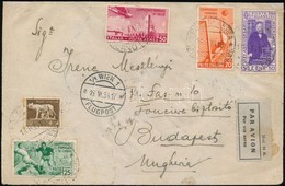 1934 Labdarúgó VB Bélyegek Légi Levélen Budapestre / Football World Championship Stamps On Airmail Cover To Hungary - Other & Unclassified