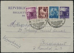 1948 Díjkiegészített Díjjegyes Zárt Levelez?lap / PS-cover Card With Additional Franking To Budapest - Other & Unclassified