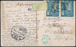 1922 Képeslap Budapestre / Postcard To Hungary - Andere & Zonder Classificatie