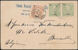 1903 Képeslap Funchalból Brüsszelbe / Postcard To Brussels - Other & Unclassified