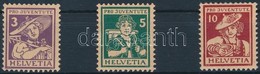 ** 1916 Pro Juventute Sor Mi 130-132 - Sonstige & Ohne Zuordnung