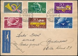 1949 100 éves A Szövetségi Posta + 75 éves Az UPU 1-1 Sor  Légi FDC-n / Mi 519-521 + 522-524 On Airmail FDC (Mi EUR 115. - Andere & Zonder Classificatie