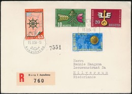 1954 Események Ajánlott FDC Hollandiába / Registered FDC To Holland - Sonstige & Ohne Zuordnung