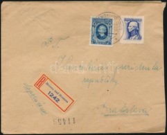 1943 Ajánlott Levél Pozsonyba / Registered Cover To Bratislava - Andere & Zonder Classificatie