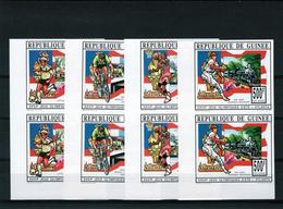 Guinea 1993, Olympic Games In Atlanta, Football, Cycling, Basketball, Baseball, 4val X2 IMPERFORATED - Unused Stamps