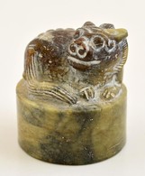 Kínai Pecsétnyomó. F? Kutyát ábrázoló Faragott Jade K? / Chinese Seal Maker Pho Dog, Carved Jade. 4,6  Cm - Sonstige & Ohne Zuordnung