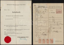 1940, 1943 A Huberta Nev? Versenyló Csikólevele, Marhalevele és Származási Bizonyítványa, 3 Db - Unclassified