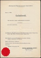 1942-1943 A Lepke Nev? Versenyló Csikólevele és Marhalevele, 2 Db - Zonder Classificatie