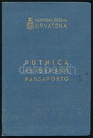 1944 Horvát útlevél Okmánybélyegekkel / 1944 Croatian Passport - Non Classificati