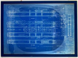 Cca 1933 Golden Gate Híd Tervrajza, Cianotípia, Papírszakért?i Véleménnyel, Amely Meger?síti A Technikát és A Kort, üveg - Non Classificati