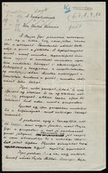 Csathó Kálmán (1881-1964): A Keresztmama C. Kézirata,melyben Bajor GIzi Egy Szerepér?l Közöl Méltatást. Három Beírt Olda - Unclassified