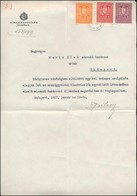 1927 Zsitvay Tibor, A Nemzetgy?lés Elnökének Aláírása Hivatalos Levélen - Altri & Non Classificati