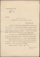 1933 Almásy László, A Képvisel?ház Elnökének Aláírása Hivatalos Levélen - Altri & Non Classificati