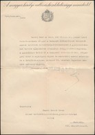 1937 Hóman Bálint Vallás és Közoktatásügyi Miniszter Aláírása Hivatalos Levélen - Altri & Non Classificati