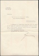 1939 Reményi Schneller Lajos Pénzügyminiszter Aláírása Kinevezésen - Altri & Non Classificati