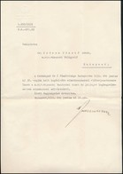 1939 Reményi Schneller Lajos Pénzügyminiszter Aláírása Kinevezésen - Sonstige & Ohne Zuordnung