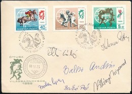 1969 Az öttusa Világbajnoki Csapat Tagjainak (Balczó, Bakó, Kelemen, Stb.) Aláírásai FDC-bélyegsoros Borítékon - Altri & Non Classificati