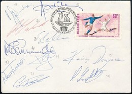 1980 Moszkvai Olimpia Gy?ztesei FDC Rajta Világhíres Landarúgók Aláírásaival Ardilles, Deyna, Himst, Prins / 1980 Moscow - Altri & Non Classificati