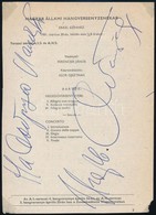 1981 Igor Ojsztrach Heged?m?vész Aláírása M?sorlapon / Autograph Signature Of Violinist - Sonstige & Ohne Zuordnung